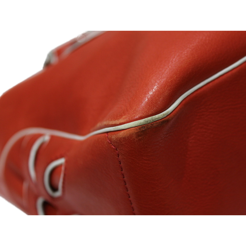 Celine Boogie Bag Red Leather Handbag - Picture 7 of 7